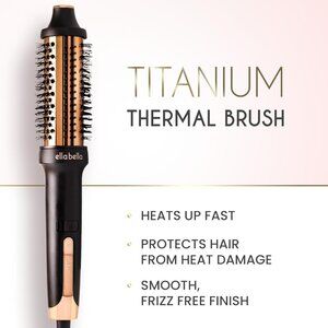 ELLA BELLA Heated Round Thermal Blowout Brush • Negative ION Plasma